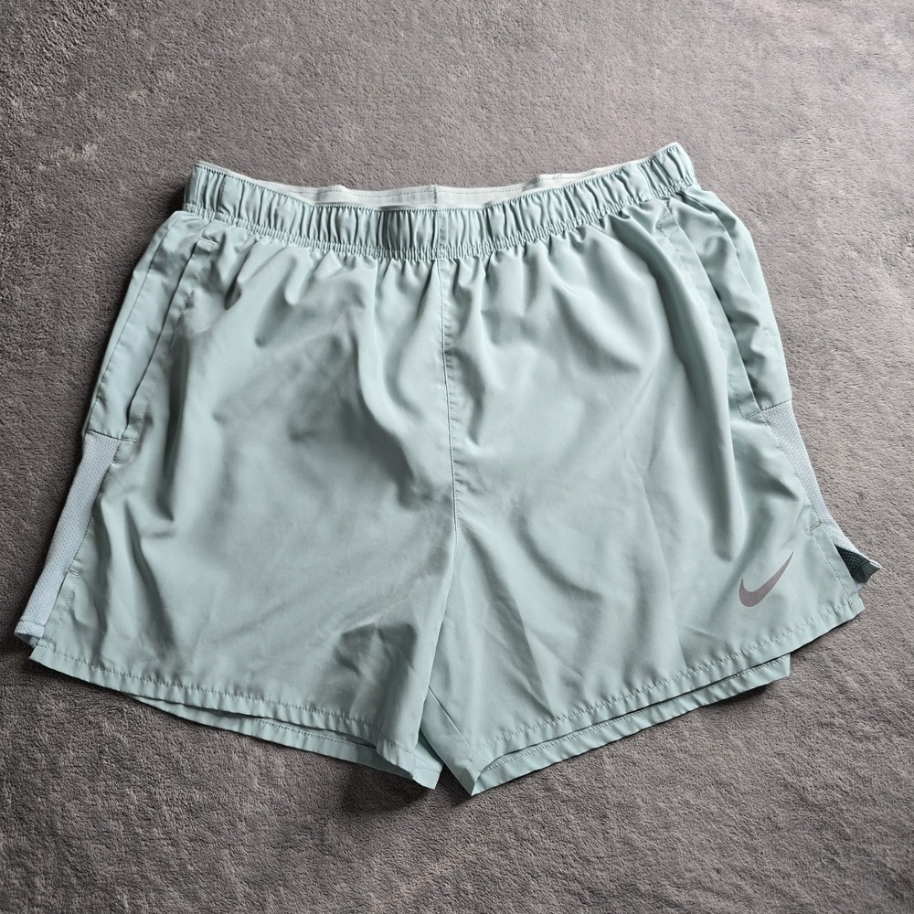Nike Challenger 5" Dri-FIT Running Shorts Mens Large Teal Green DV9363-309
